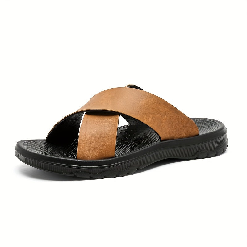 Slater | Men's Embossed Slide Sandals