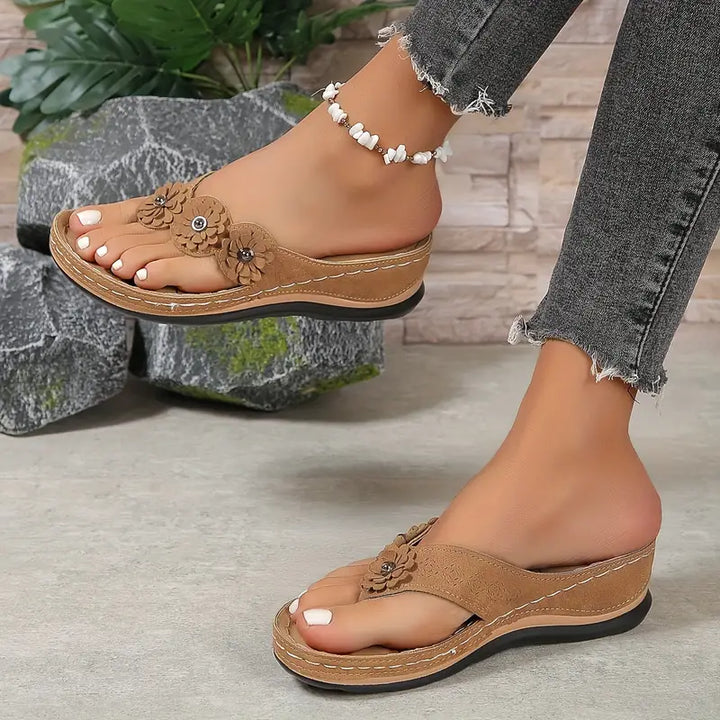 Eliana | Comfort Slippers – Flowers