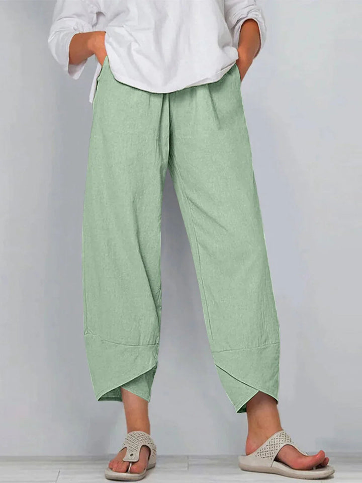 Giulia | Wide-Leg Linen & Cotton Pants