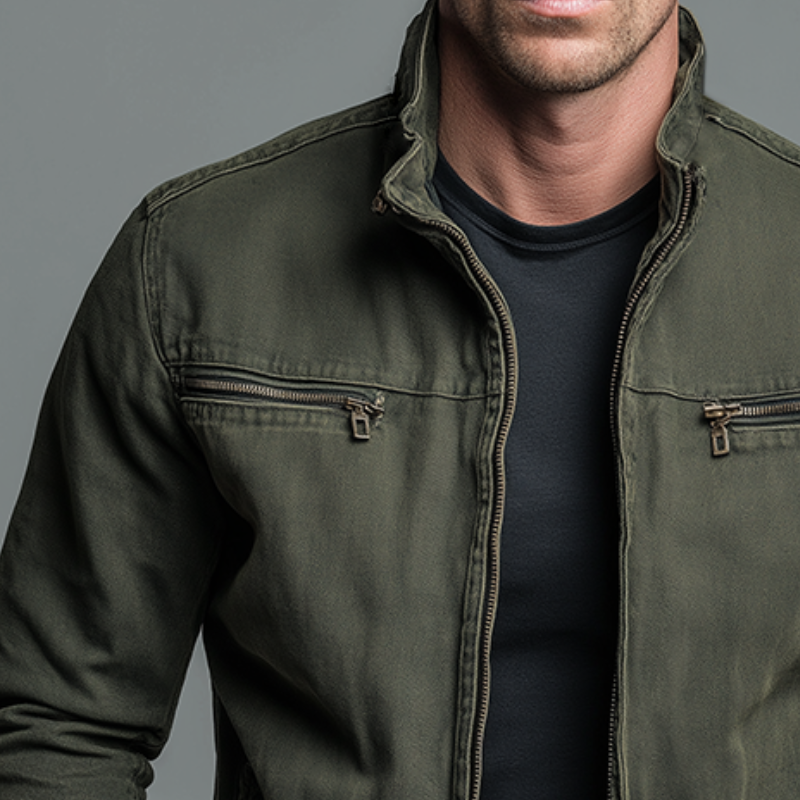 Benedict | Vintage Cotton Zip-Up Jacket