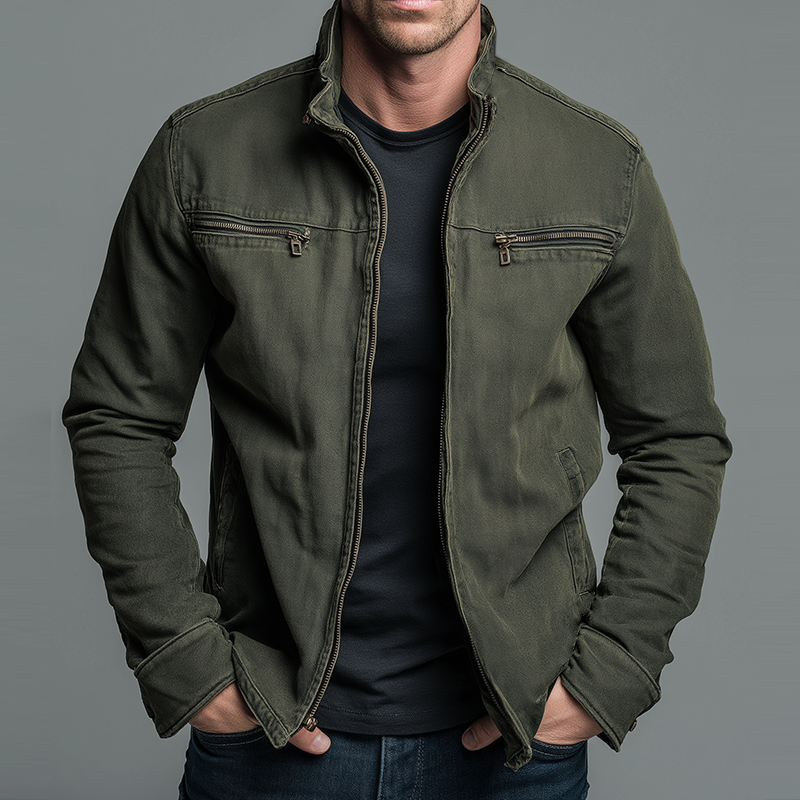 Benedict | Vintage Cotton Zip-Up Jacket