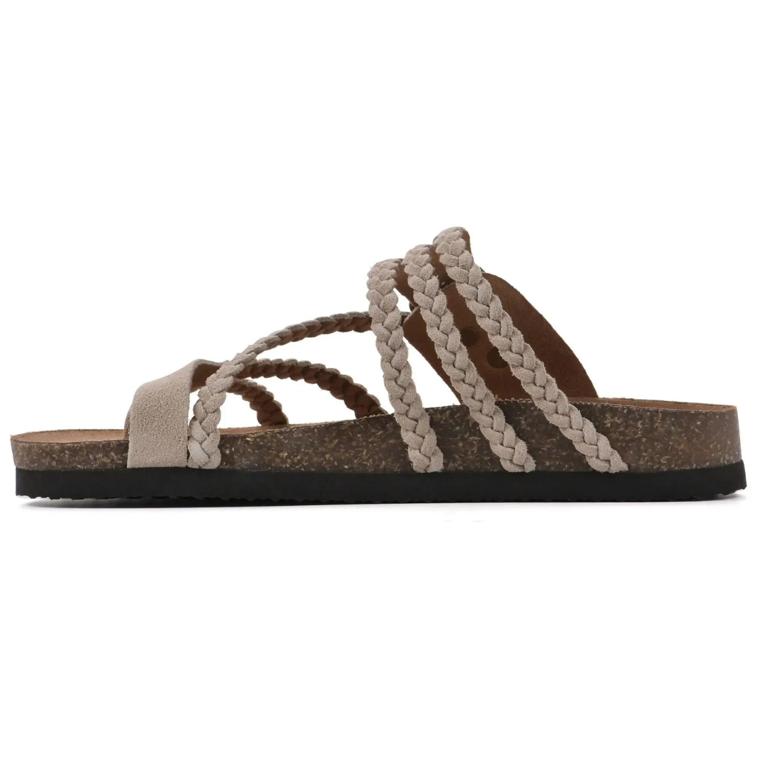 Hayleigh | Orthopaedic Braided Leather Sandals