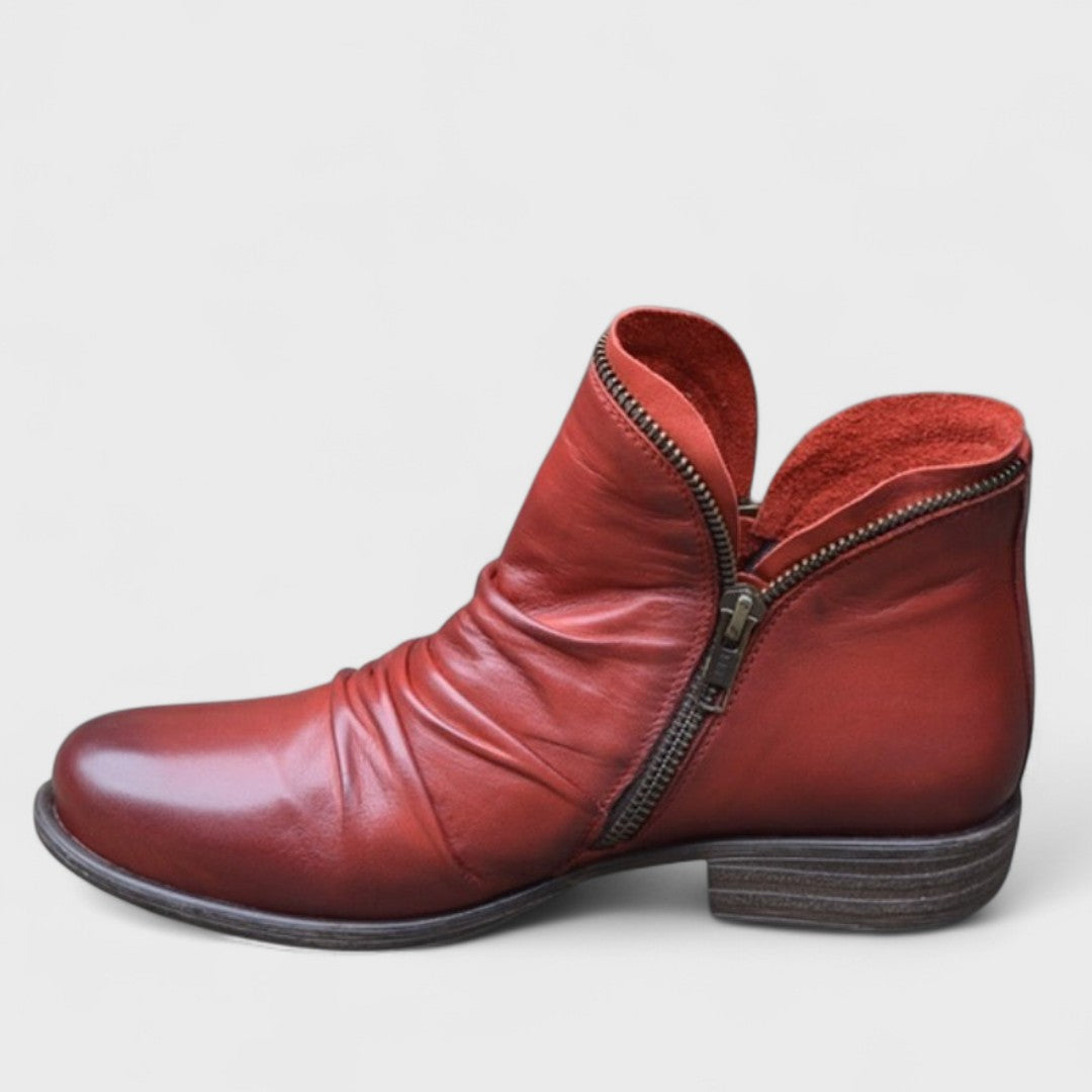 Amelia | Soft Ankle Boots with Zip