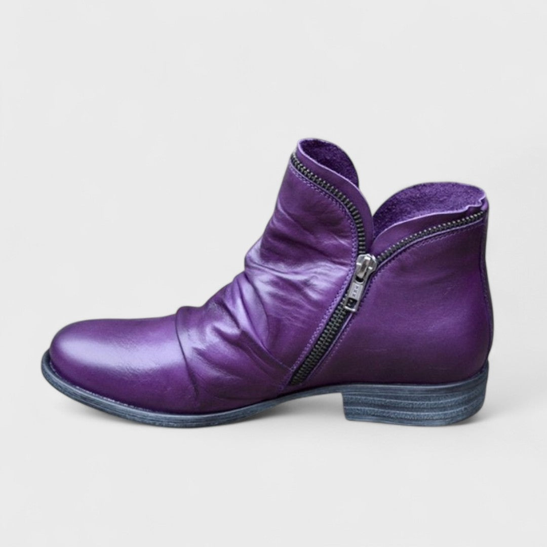 Amelia | Soft Ankle Boots with Zip