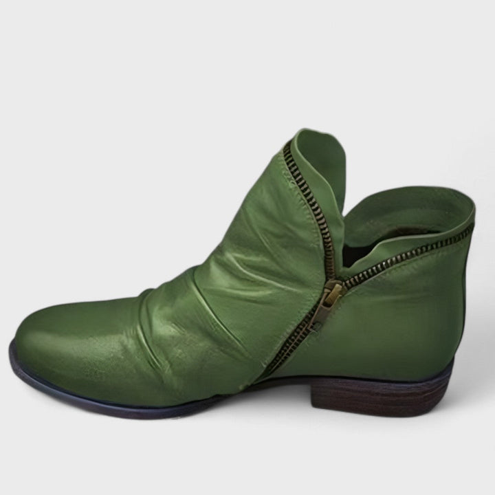 Amelia | Soft Ankle Boots with Zip