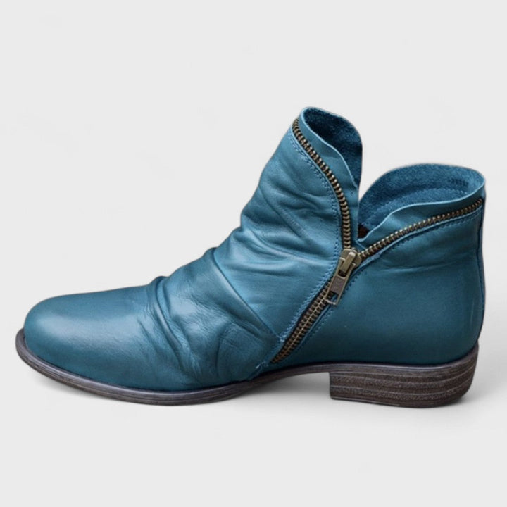 Amelia | Soft Ankle Boots with Zip