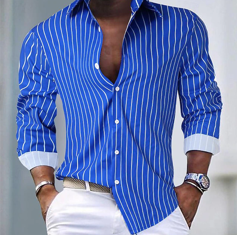 Casper | Striped Shirt with Button Fastening