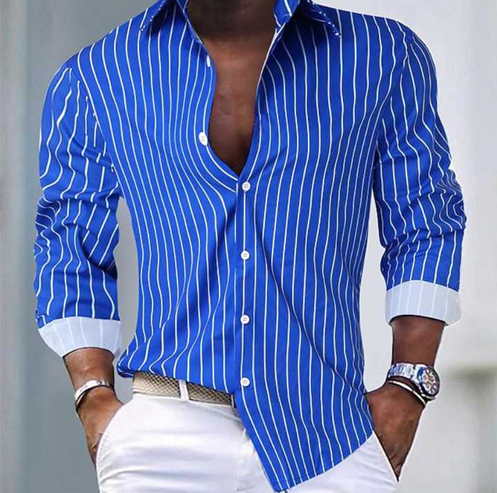 Casper | Striped Shirt with Button Fastening