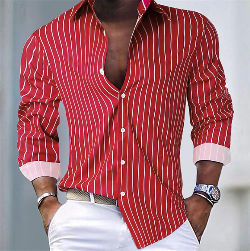 Casper | Striped Shirt with Button Fastening