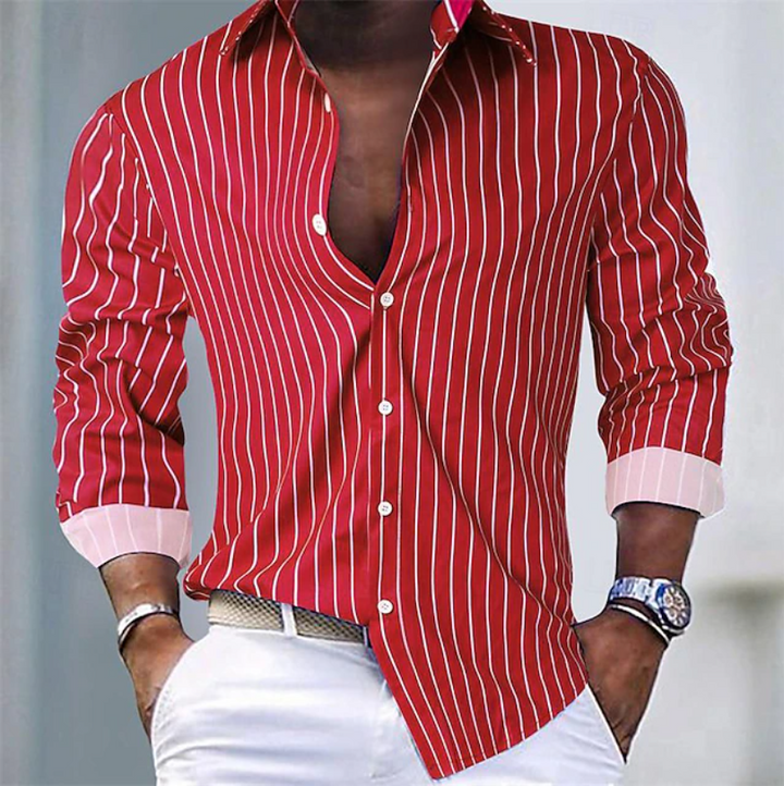 Casper | Striped Shirt with Button Fastening