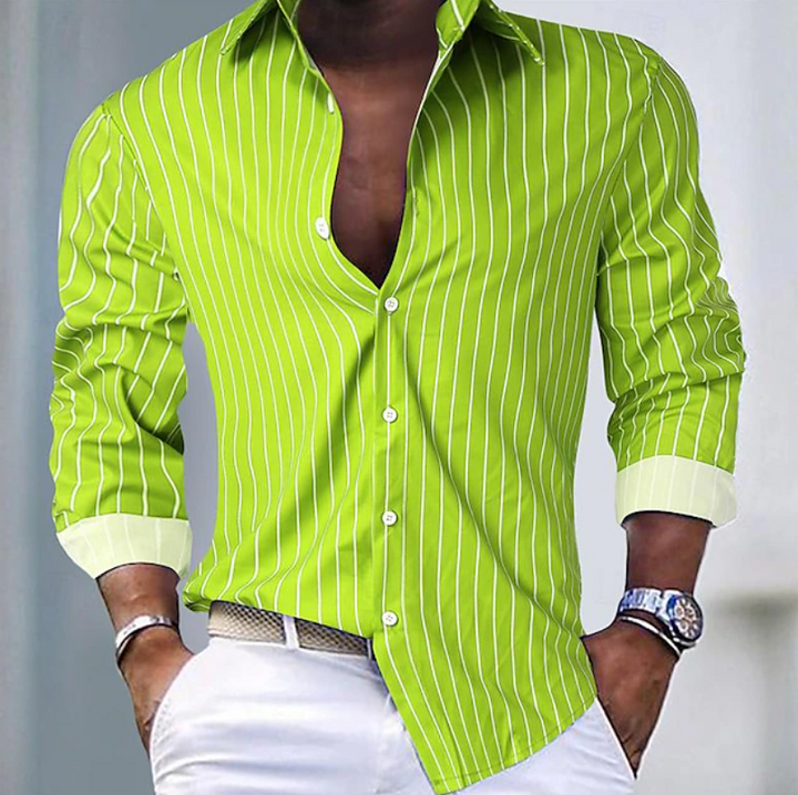 Casper | Striped Shirt with Button Fastening