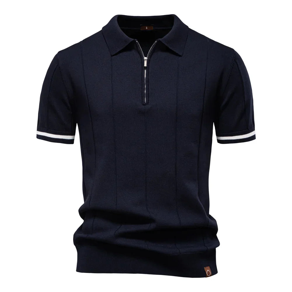Novira London | Men’s Zip Polo Shirt