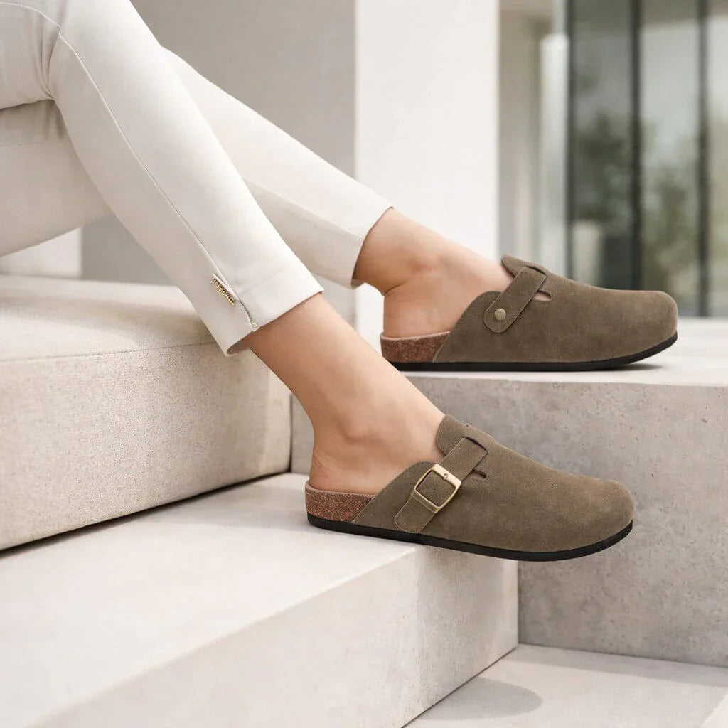 Phoebe| Women's Clogs with Adjustable Buckle