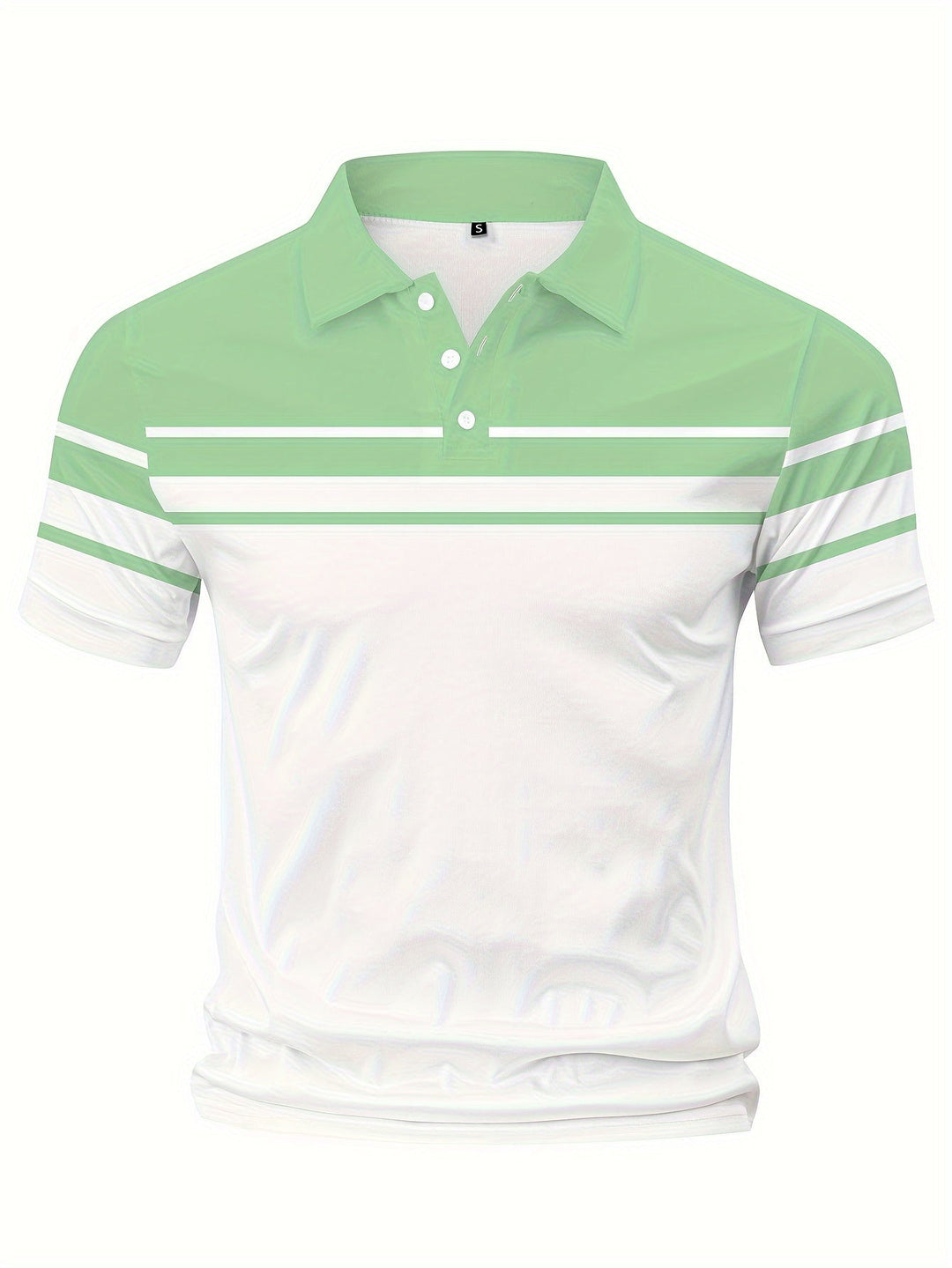 Crane | Men's Chest Stripe Short Sleeve Polo Shirt