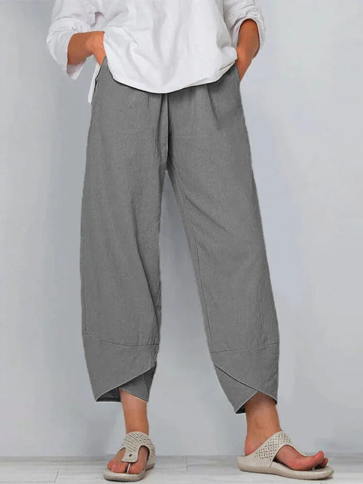 Giulia | Wide-Leg Linen & Cotton Pants
