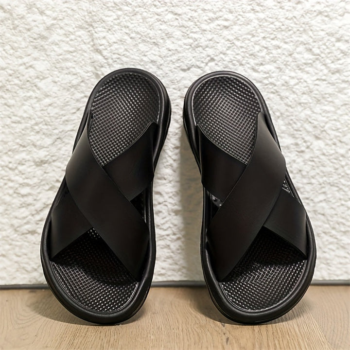 Slater | Men's Embossed Slide Sandals