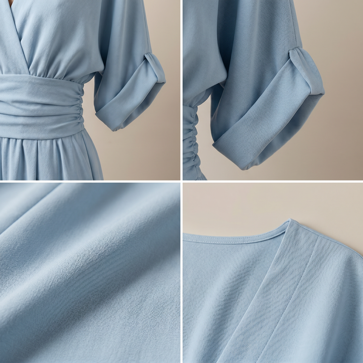 Linda | V-Neck High-Waist Jumpsuit
