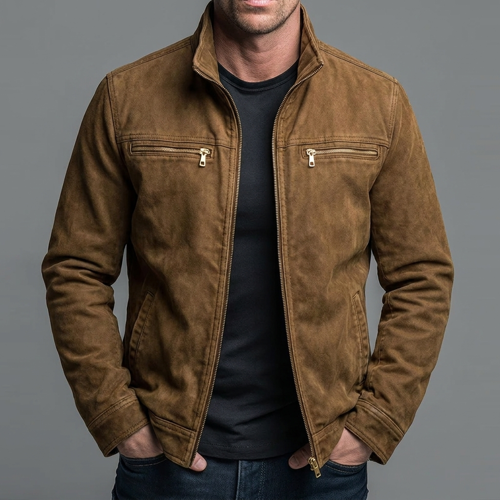 Benedict | Vintage Cotton Zip-Up Jacket