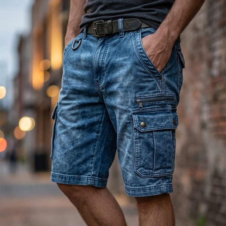 Beeckhoven | Functional Denim Cargo Shorts