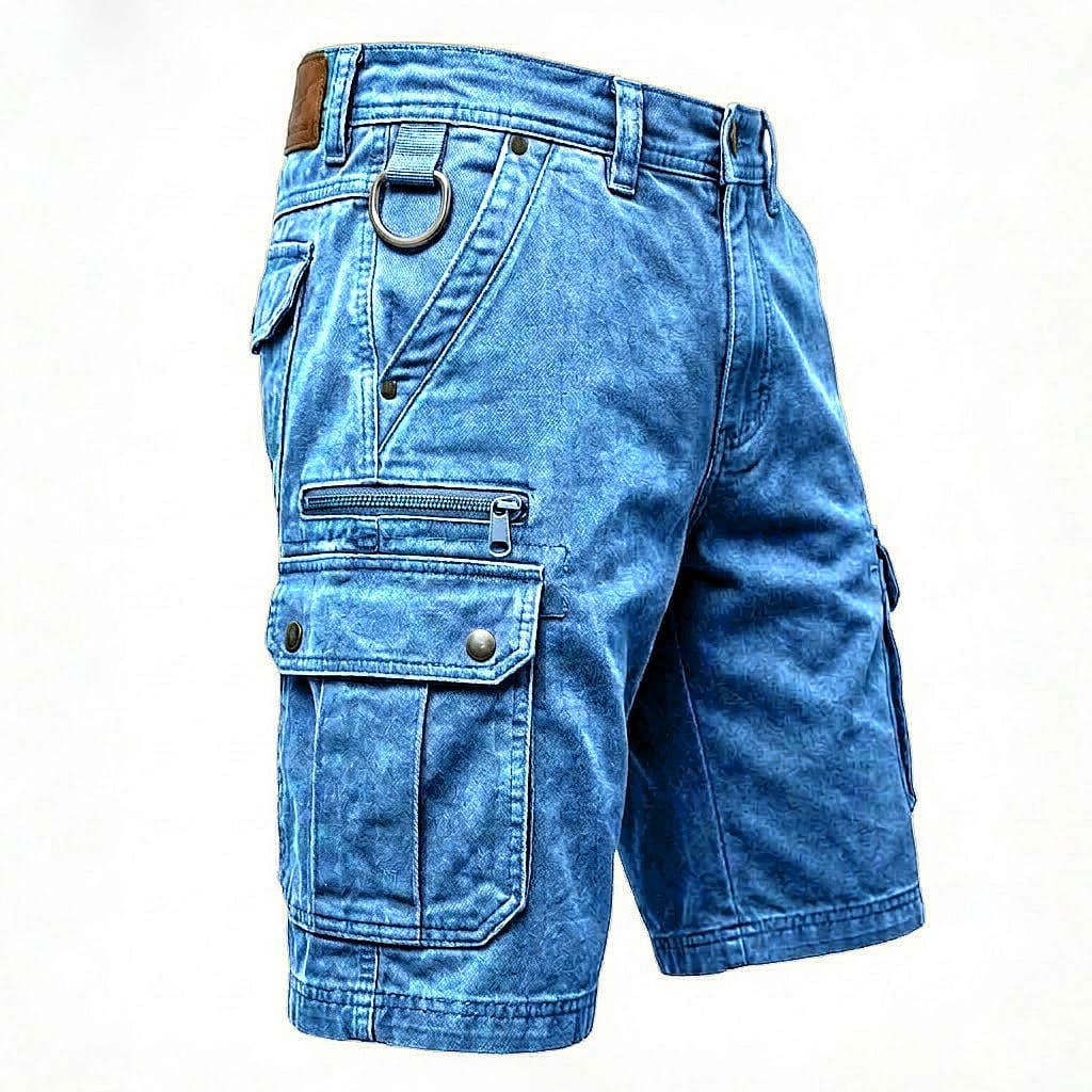 Beeckhoven | Functional Denim Cargo Shorts