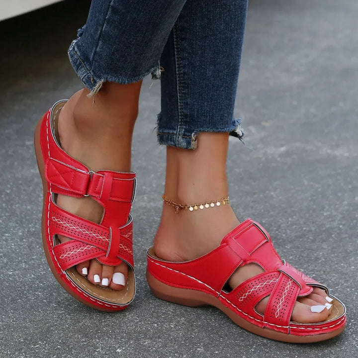 Imke | Women's Sandals with Buckle and Open Toe